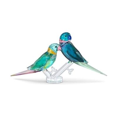 Swarovski Jungle Beats – Parakeet Couple Figurine