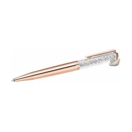 Swarovski Crystalline Swan Charm Rose Gold Ballpoint Pen