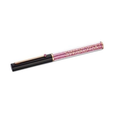 Swarovski Crystalline Gloss Black & Pink Rose Gold Ballpoint Pen