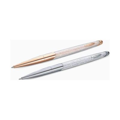 Swarovski Crystalline Nova Chrome & Rose Gold Ballpoint Pen Set