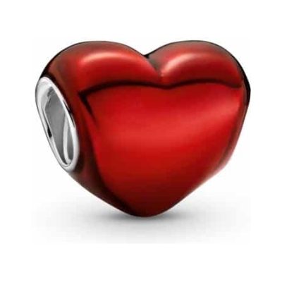 PANDORA Metallic Red Heart Charm