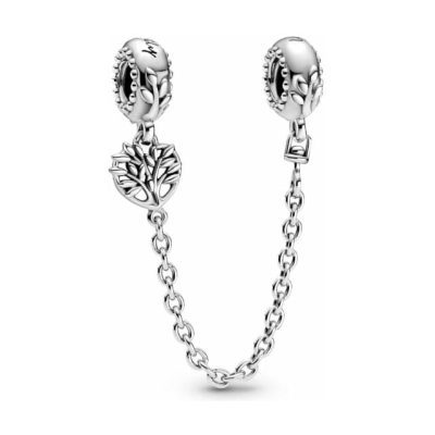 PANDORA Heart Family Tree Safety Chain Charm