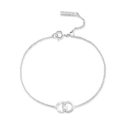 Olivia Burton Bejewelled Interlink Chain Bracelet Silver