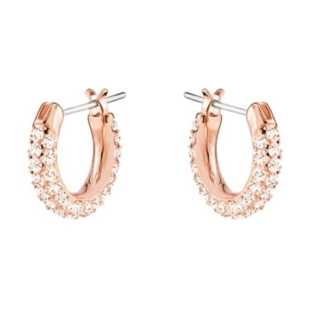 Swarovski Stone Pink Mini Hoop Earrings