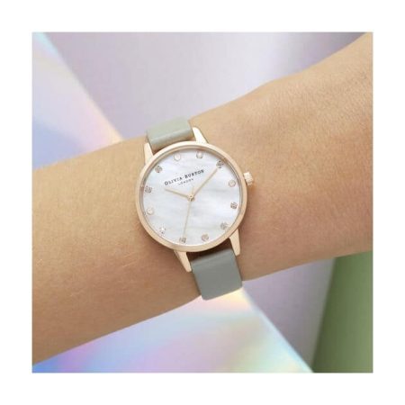 Mother Of Pearl Dial Grey & Rose Gold Watch