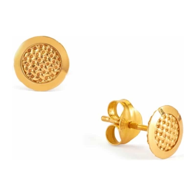 Yellow Gold Stud Earrings