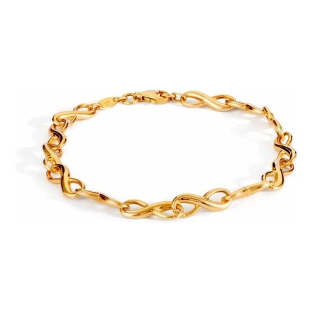Yellow Gold Infinity Bracelet