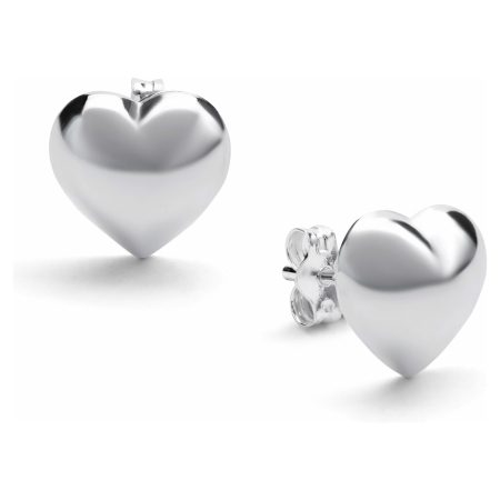 Sugar Sugar Puffed Heart Throb Stud Earrings