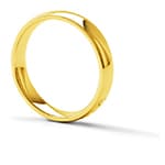 Yellow gold wedding rings