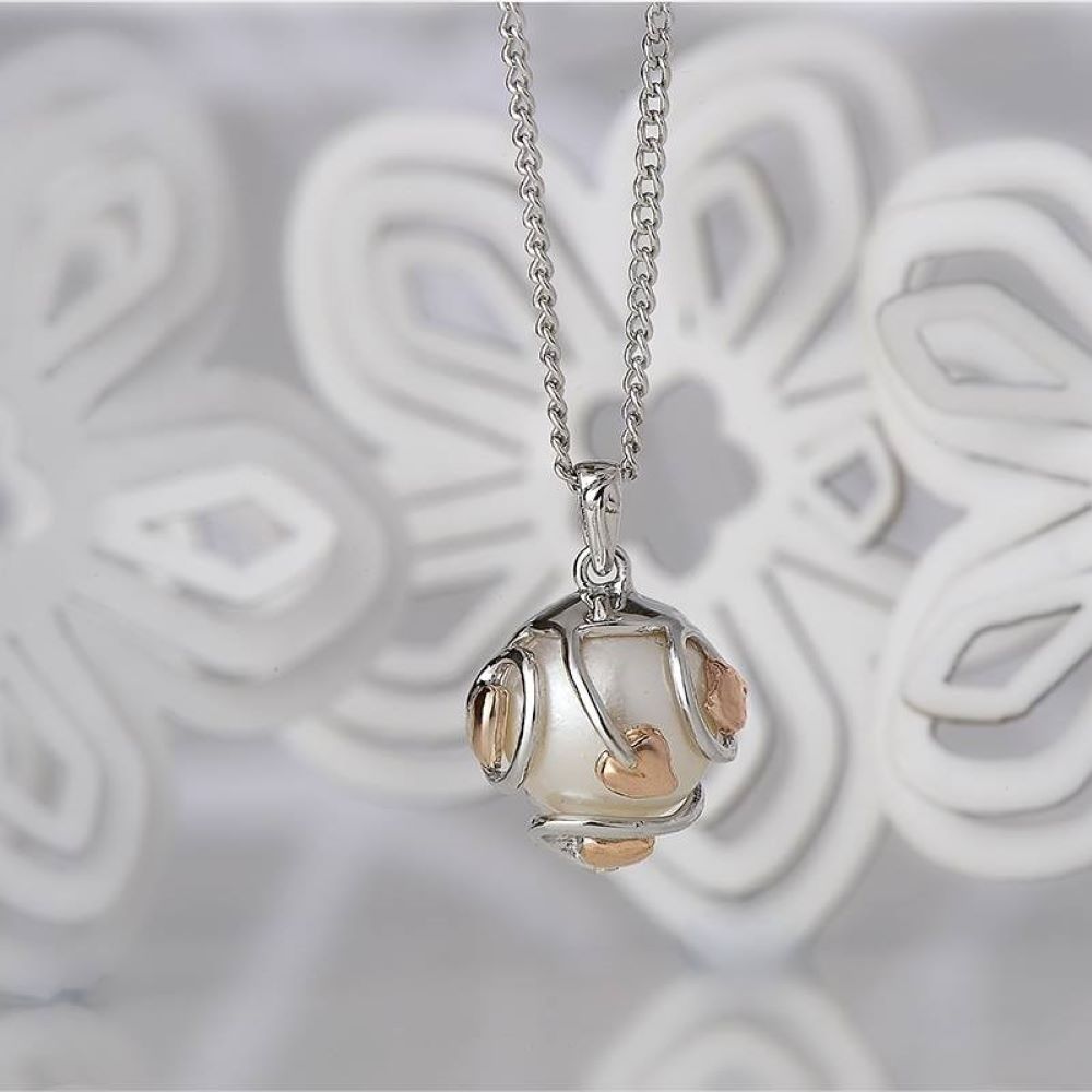 Clogau Tree of Life Caged Pearl Pendant 3STOLCPP David Christopher