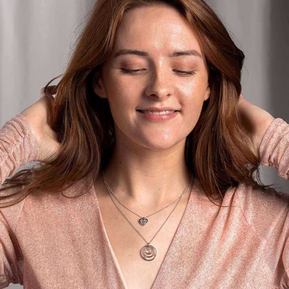 Clogau - Always in My Heart Pendant...💛⁣⁣ ⁣⁣ The Always in My Heart pendant  features a beautifully handcrafted sterling silver heart, complimented by a  smaller rose gold heart in the centre. ⁣⁣ ⁣⁣