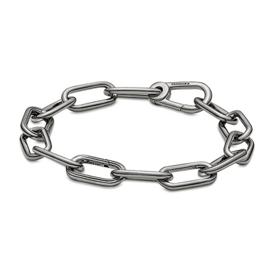 PANDORA ME Ruthenium Plated 3 Connectors Link Chain Bracelet 549588C00