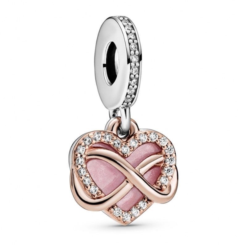 PANDORA Sparkling Infinity Heart Dangle Charm 788878C01 | David Christopher