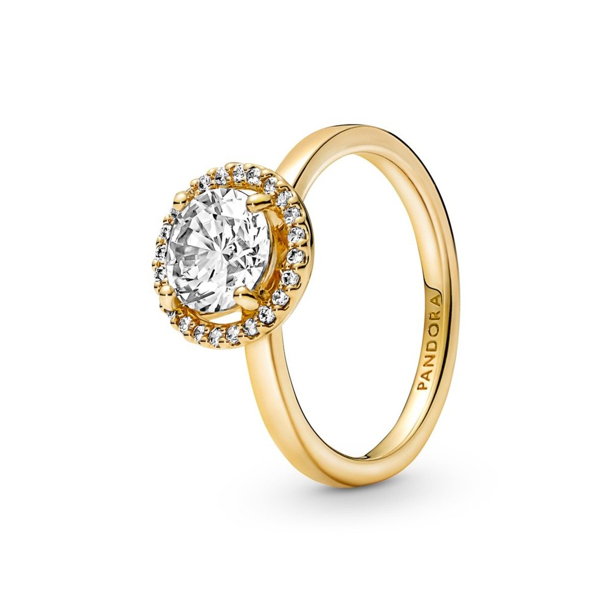 Sparkling Round Halo Ring