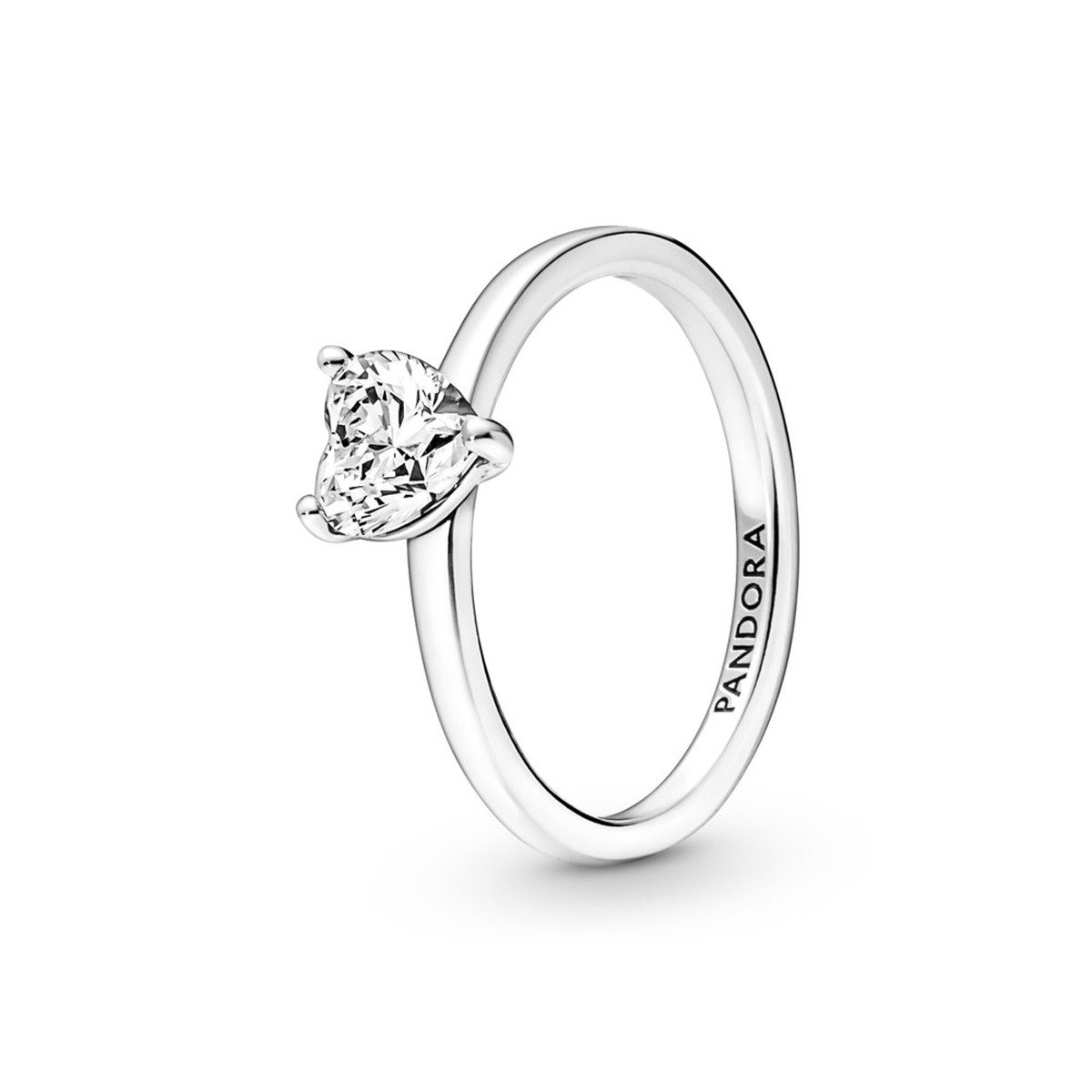 PANDORA Sparkling Heart Solitaire Ring 191165C01 | David Christopher