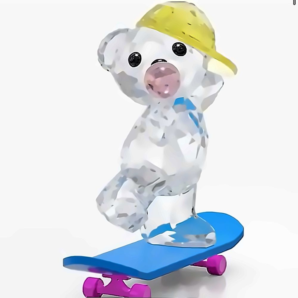 Swarovski Kris Bear Skaterbear 5619208 | David Christopher | Dekofiguren