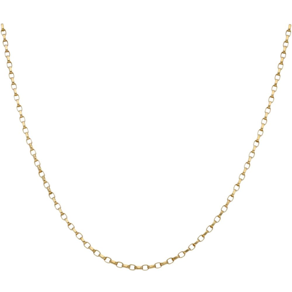 9ct Yellow Gold 80 Round Belcher Chain 46cm/18' | David Christopher