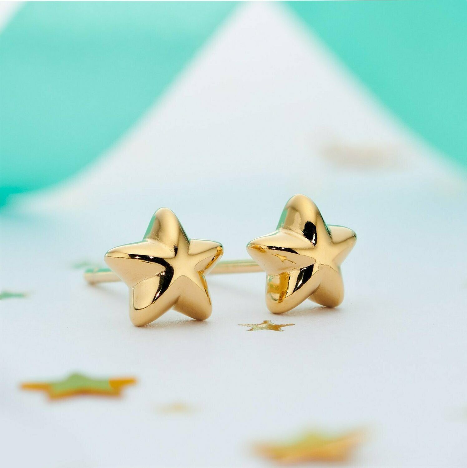 Gold Star Earrings – Sela Designs