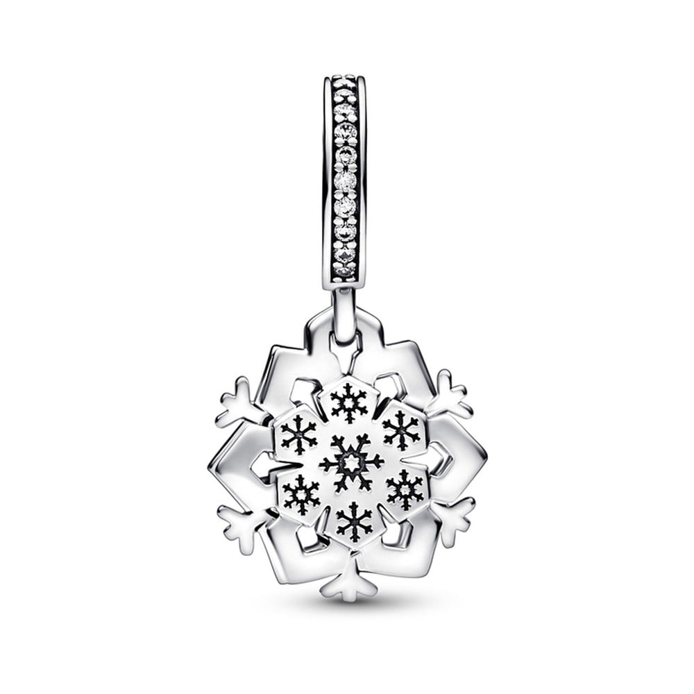 Pandora SPARKLING SNOWFLAKE - Necklace - sterling silver/silver-coloured -  Zalando.de
