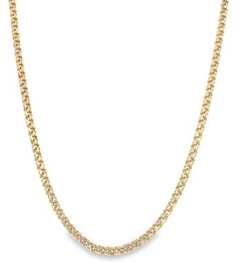 Double link chain Belcher 23 inch 9ct yellow gold