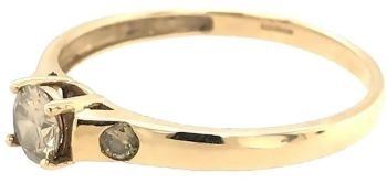 Morganite 9ct yellow gold ring