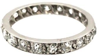 Full diamond eternity ring 18ct white gold 2.92g