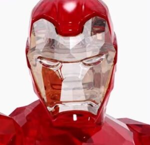 Iron Man Swarovski face mask r
