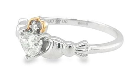 Clogau White Gold Affinity Heart Diamond Ring