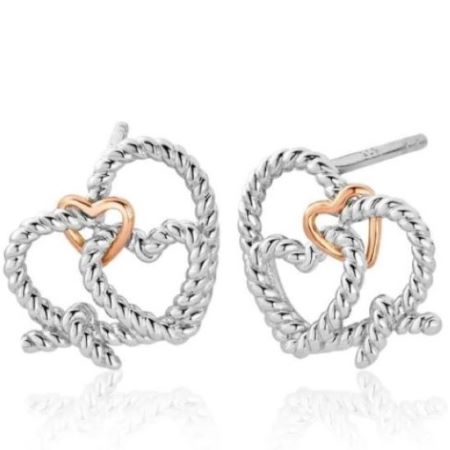 Clogau Bound Forever stud earrings sterling silver 1