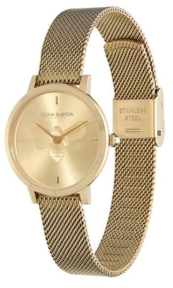 Signature bee gold ultra slim watch Olivia Burotn