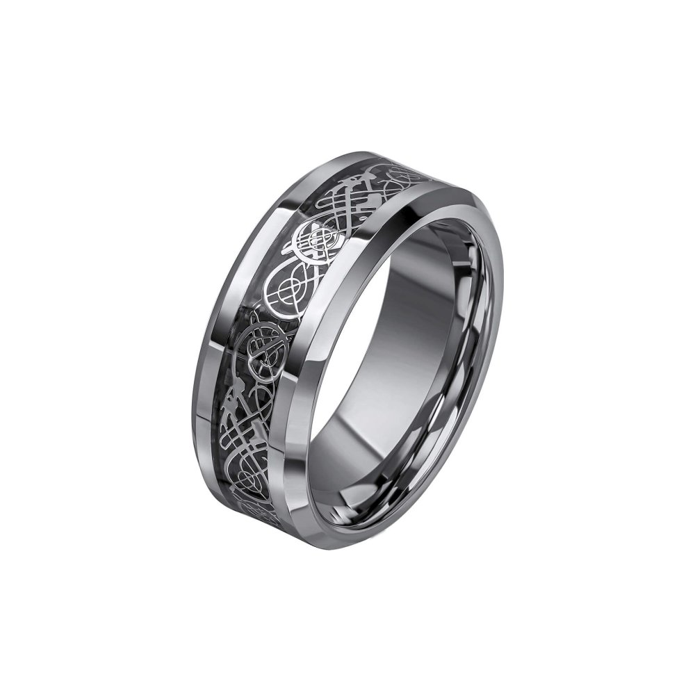 Fred Bennett Filigree Tungsten Ring R3863 | David Christopher