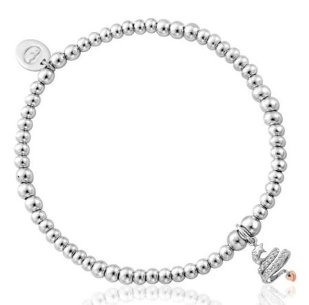 Silver Christmas Tree affinity silver bracelet Clogau