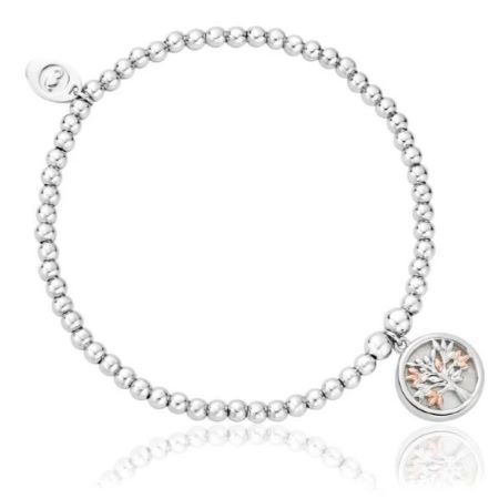 3SBB92R Clogau Tree of life white mother of pearl affinity bead bracelet