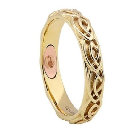 CWED4 Clogau yellow gold annwyl Celtic ring