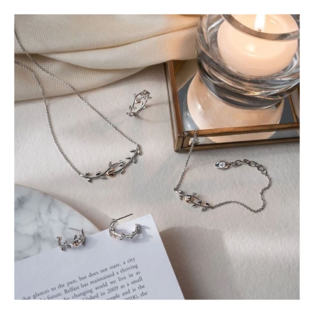 Clogau Vine Of Life White topaz silver collection
