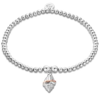 3SBCH0752 Clogau Sounds of the sea silver affintiy bracelet