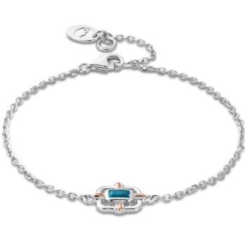 3SEGW0732 Clogau Enchanted Gateways sterling silver Swiss blue topaz bracelet