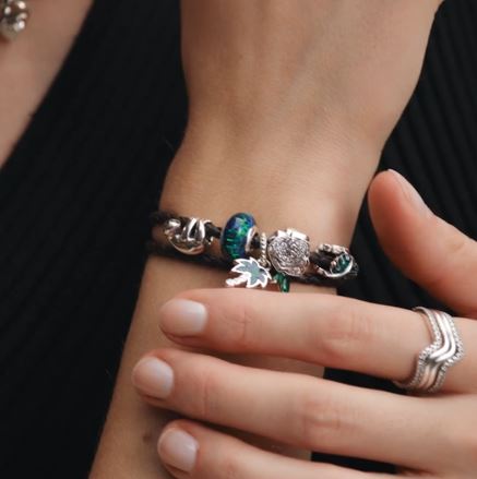PANDORA Opalescent Green Charm 791691C04 David Christopher