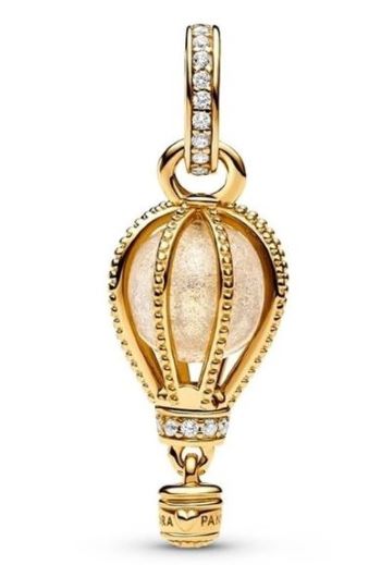 769434C01 Pandora sparkling clear hot air balloon dangle charm gold plated