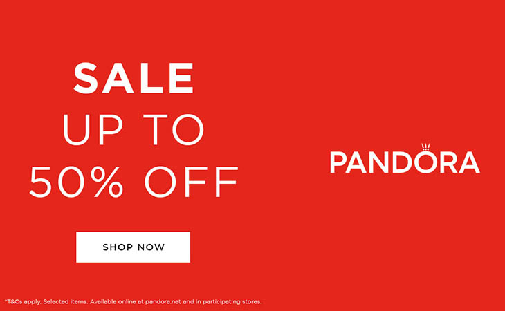 pandora summer sale 50%